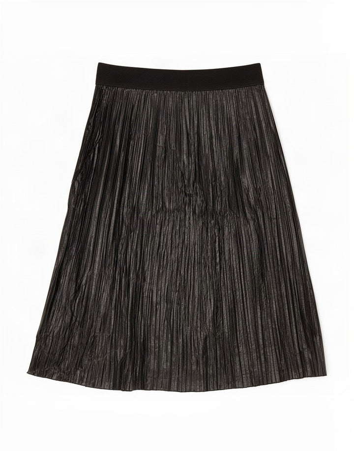 Zara plisseret nederdel til kvinder Medium W28 Sort polyester