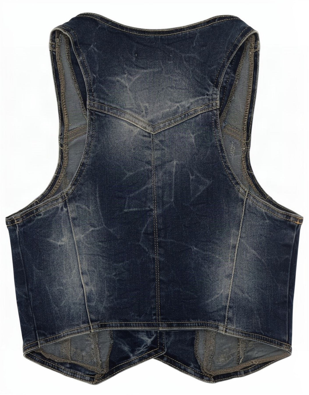 Pimkie Dame denim vest UK 8 Lille Blå