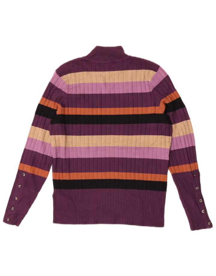 Marks & Spencer Dame Turtle Neck Sweater UK 12 Medium Purple