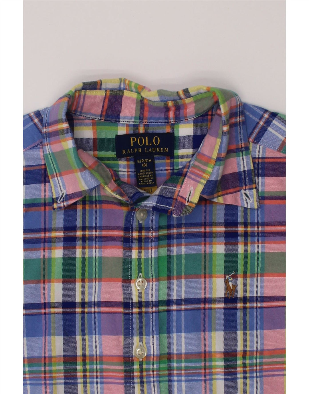 POLO RALPH LAUREN Drengeskjorte 7-8 år Lille flerfarvet plaid