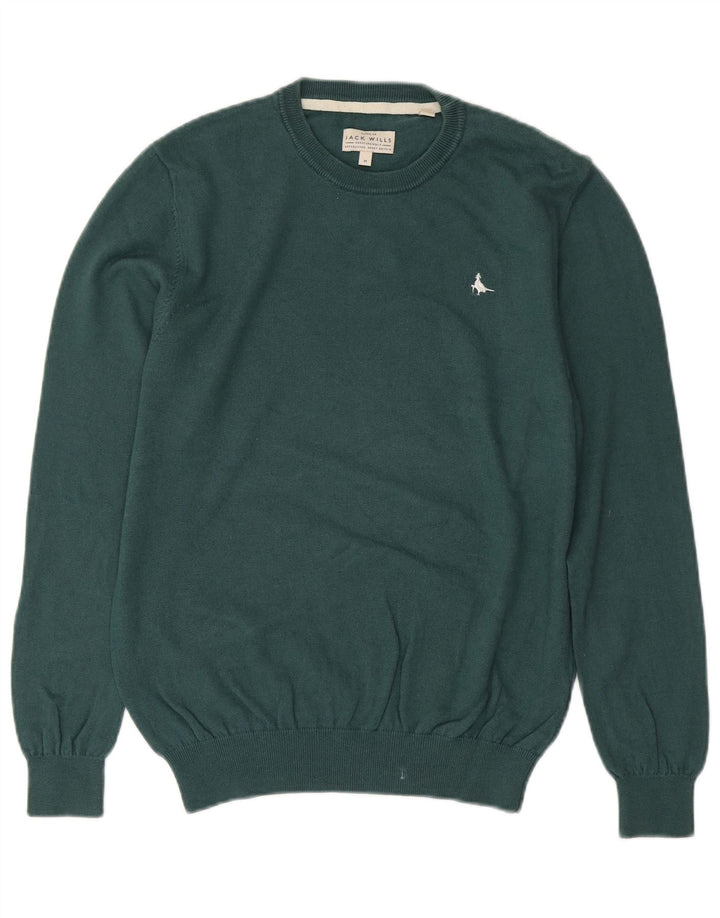 JACK WILLS Herre Crew Neck sweater Medium Green Bomuld