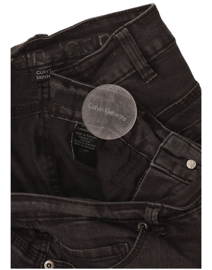 CALVIN KLEIN Kvinder Curvy Skinny Jeans W34 L30 Grå