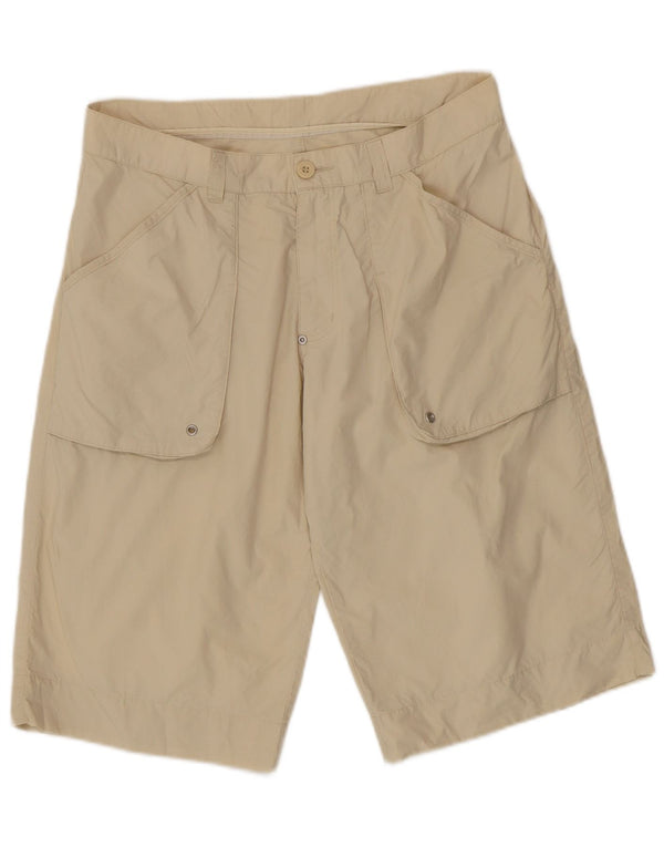 Sergio Tacchini Herre Casual Shorts IT 50 Large W34 Beige Bomuld