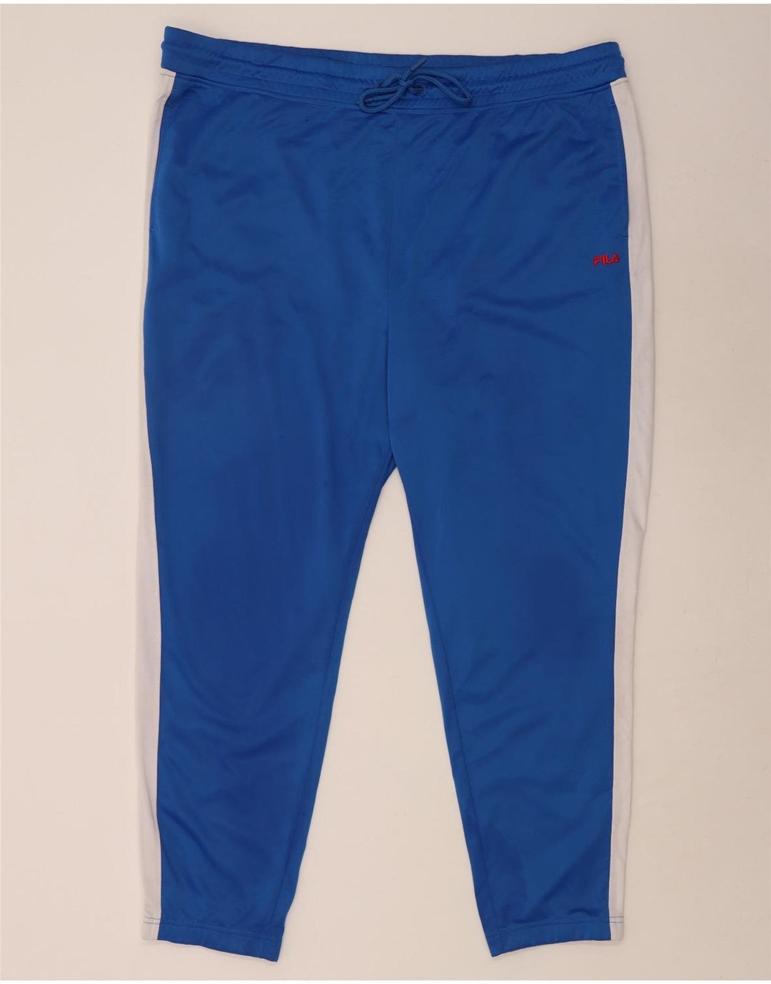 FILA Mens Tracksuit Trousers 4XL  Blue Colourblock Polyester