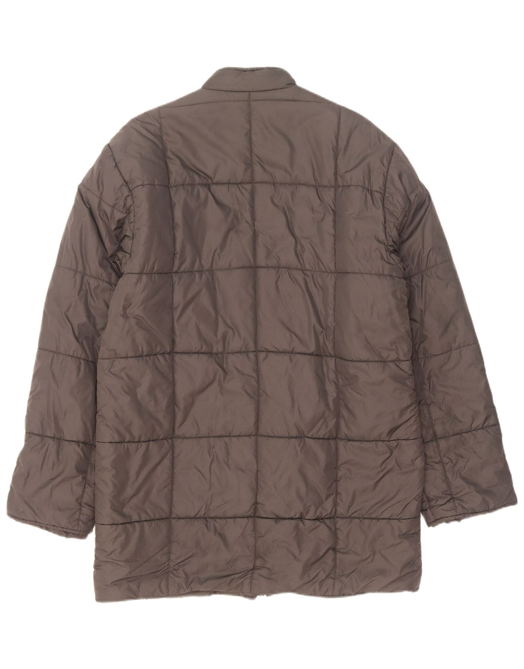 Alberto Aspesi Herre polstret jakke UK 38 Medium Grå Nylon