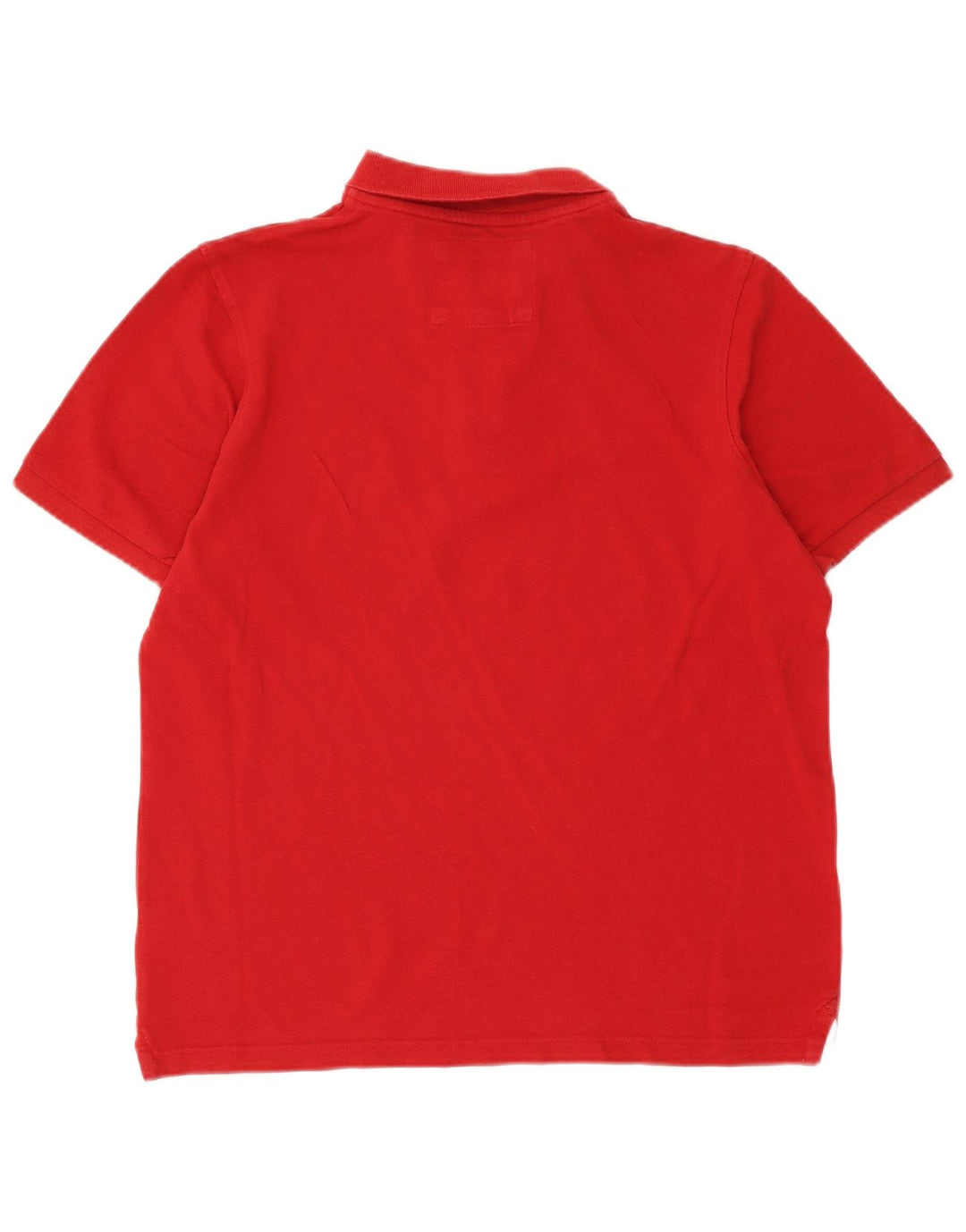 Saltrock herre poloshirt Medium rød bomuld