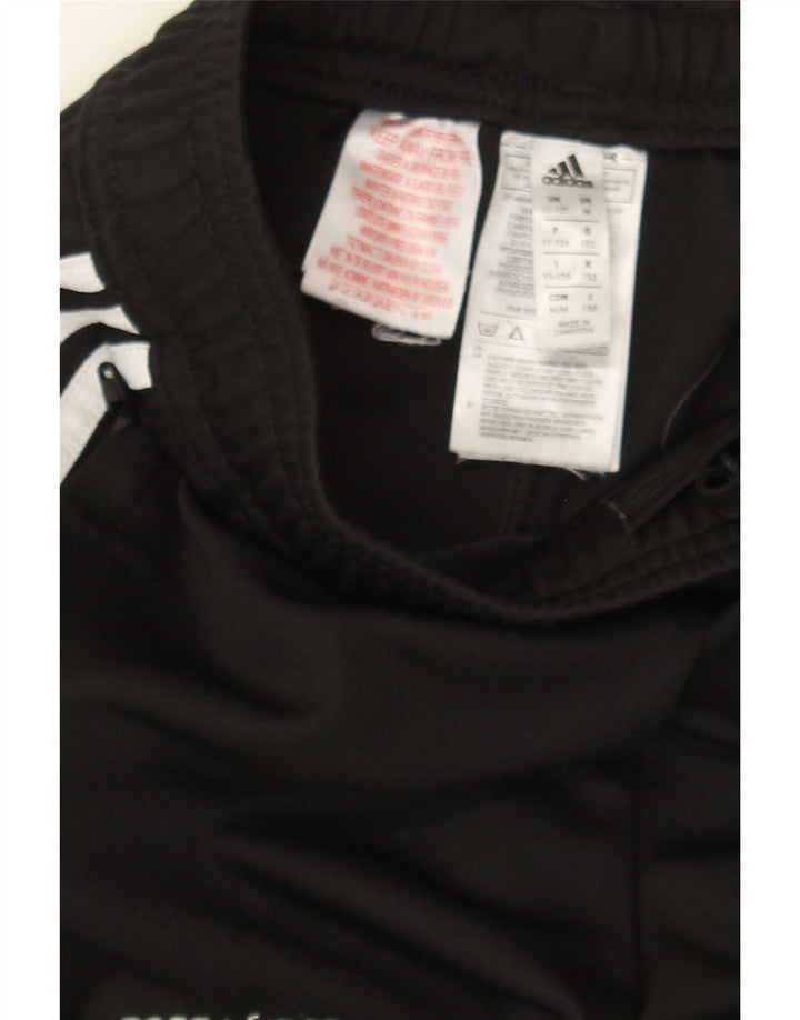 ADIDAS Boys Tracksuit Trousers 11-12 Years  Black Polyamide Vintage Adidas and Second-Hand Adidas from Messina Hembry 
