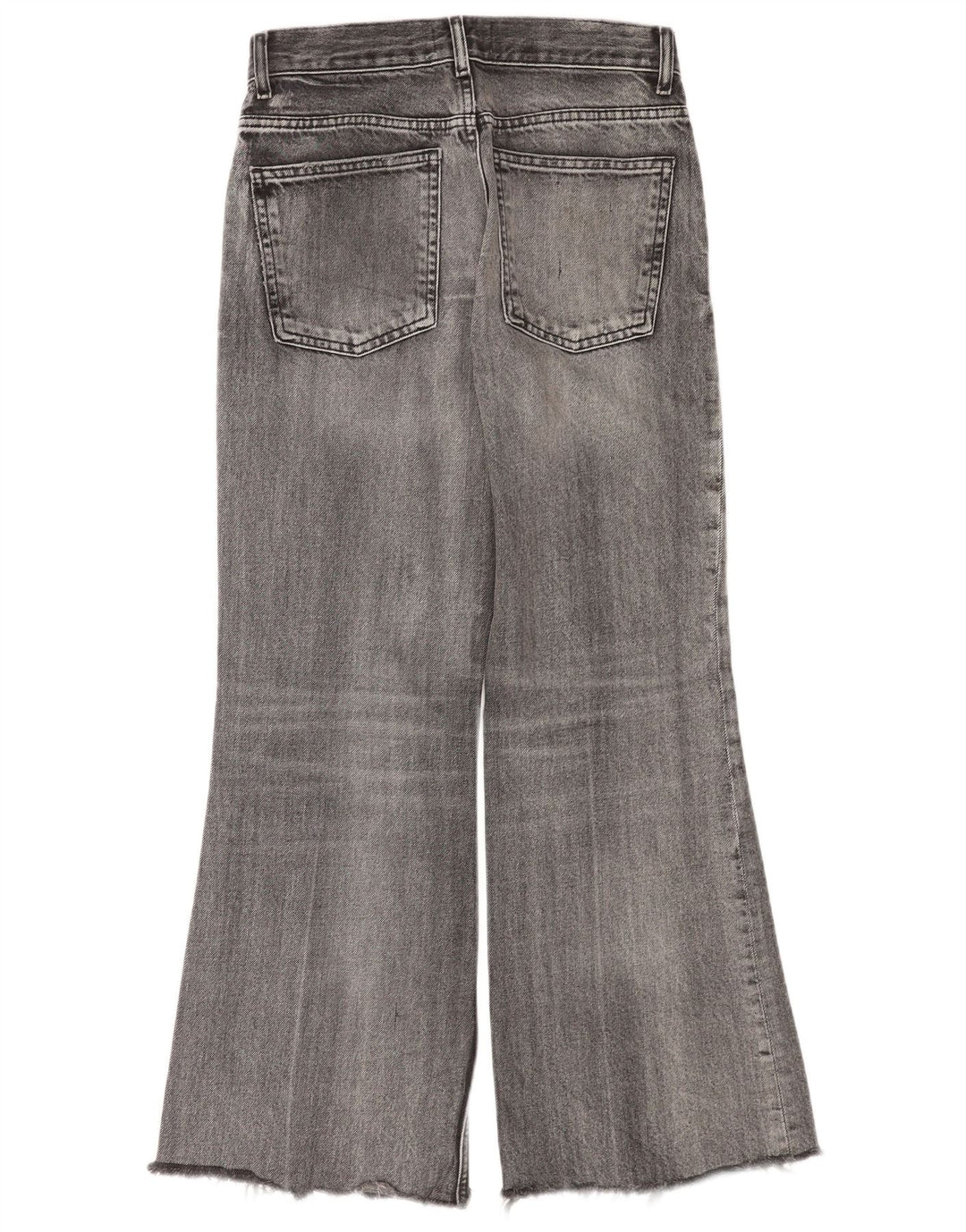 Zara Dame Flared Jeans EU 36 XS W26 L30 Grå