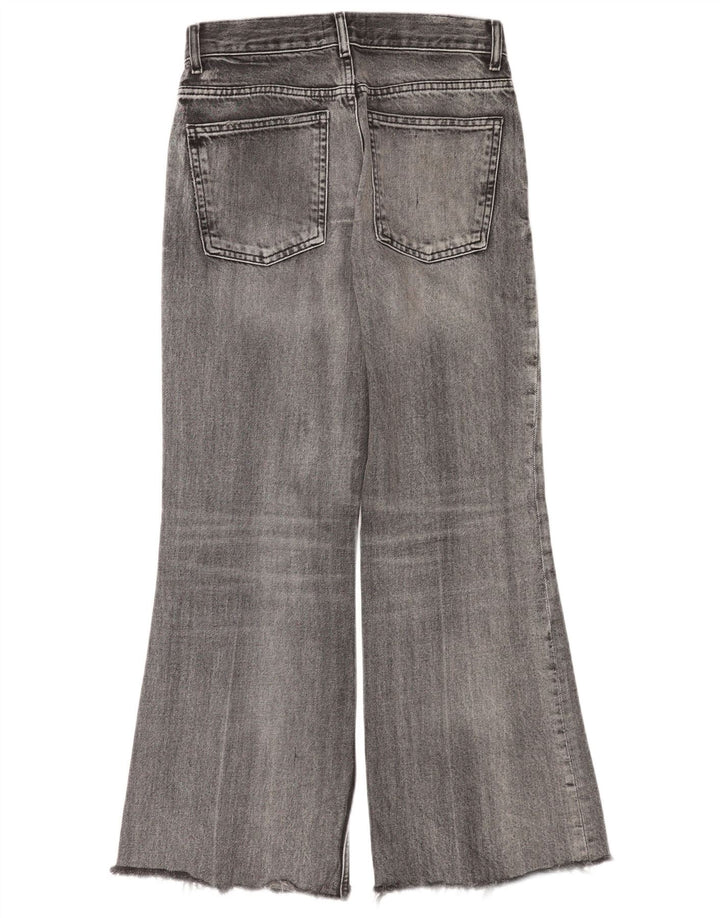 Zara Dame Flared Jeans EU 36 XS W26 L30 Grå