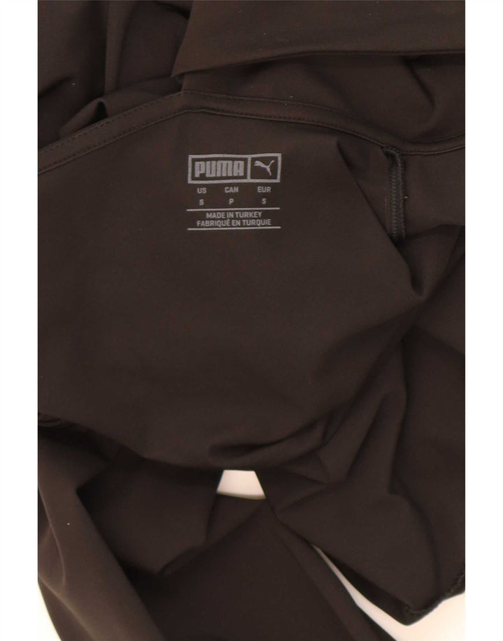 Puma Womens One Shoulder Bodysuit UK 10 Small Black Polyester
