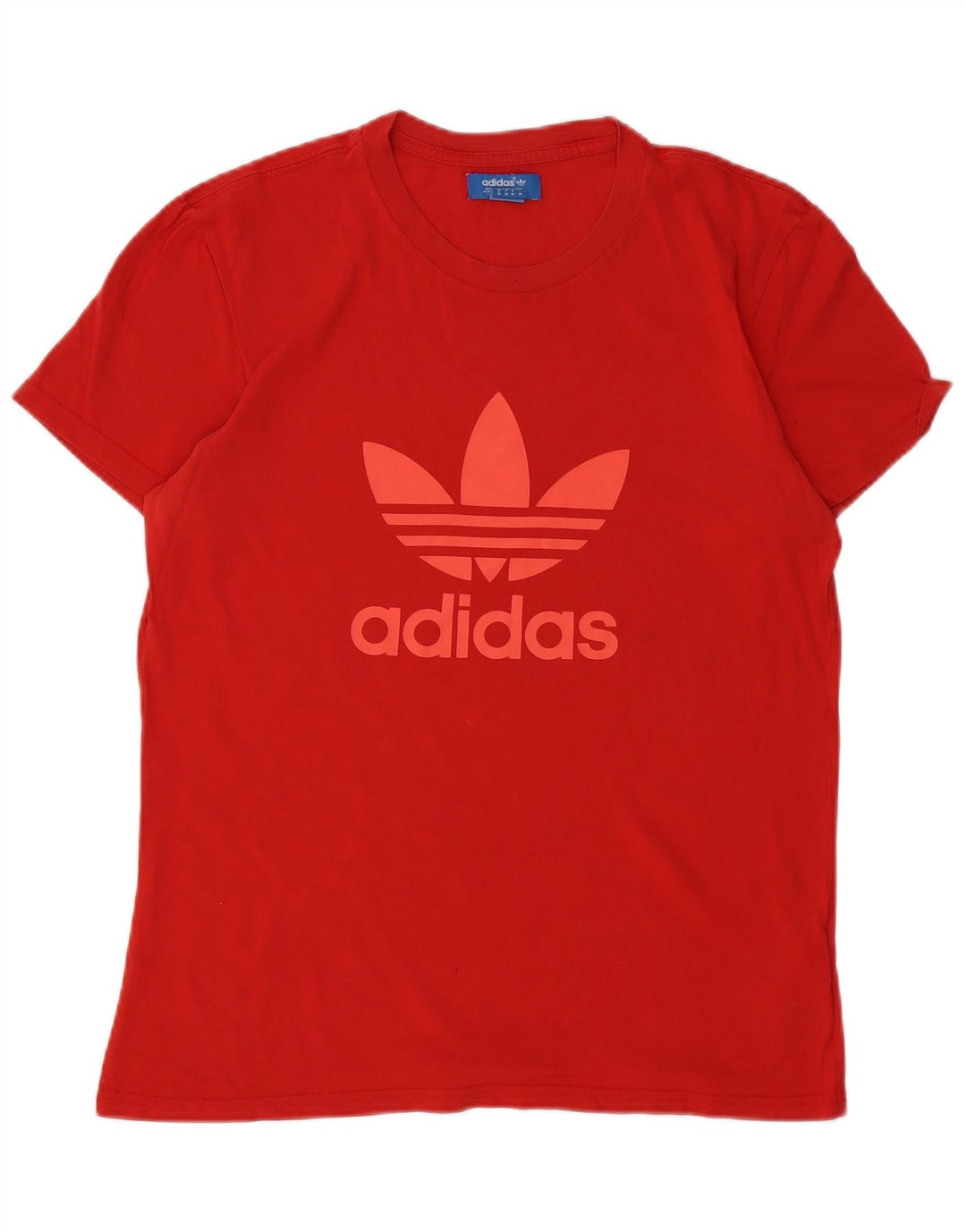 ADIDAS grafisk t-shirt til mænd, medium rød bomuld