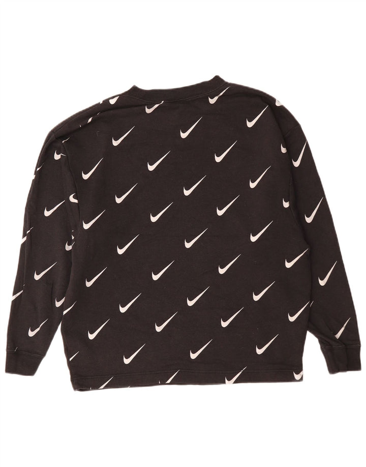 NIKE grafisk sweatshirt til mænd XS Sort bomuld