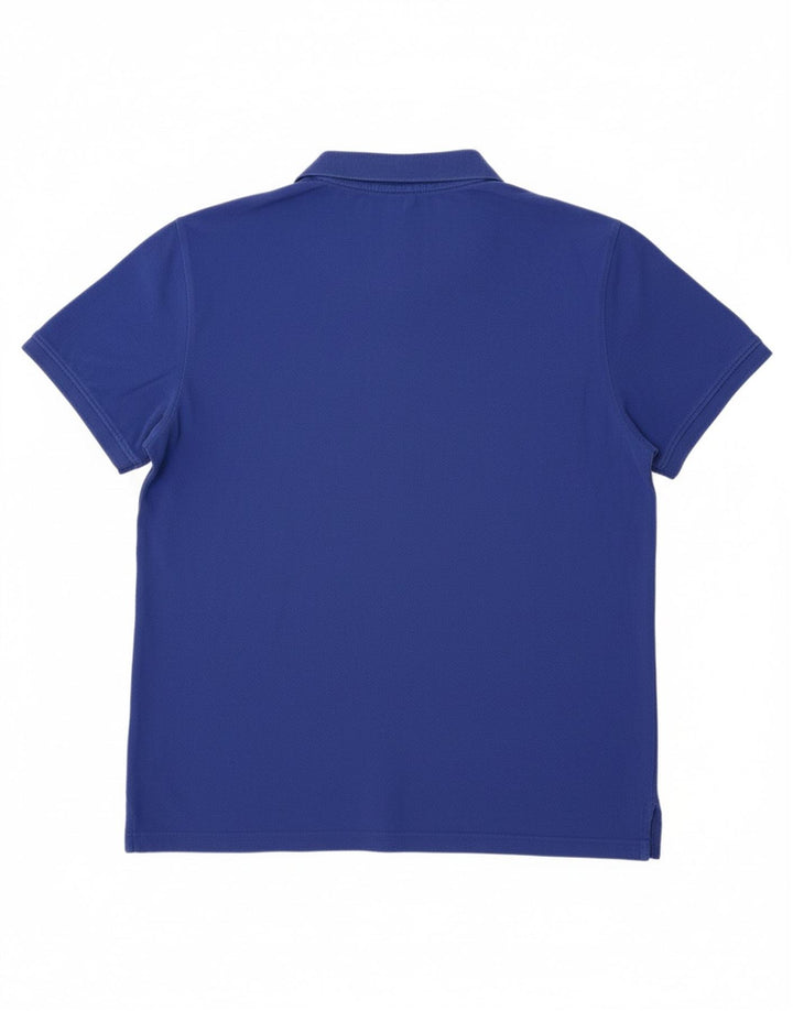 CREW CLOTHING Mens Polo Shirt 2XL Blue Cotton