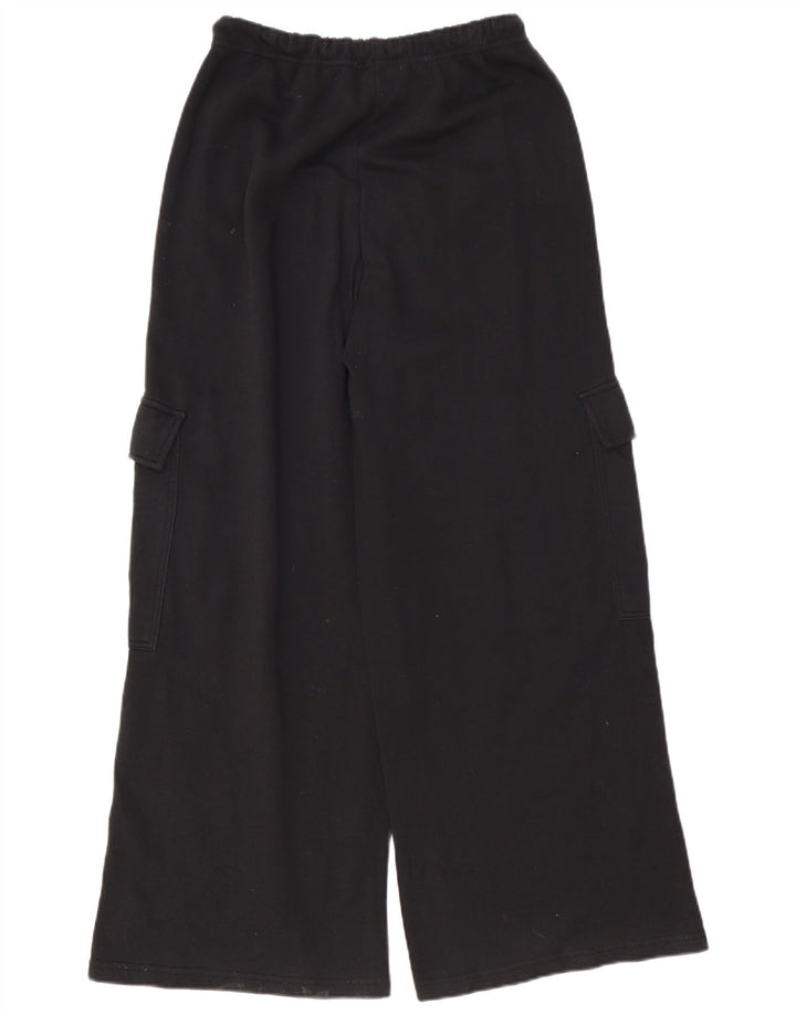 Zara Dame Loose Fit Cargo Træningsdragt Bukser UK 12 Medium Sort
