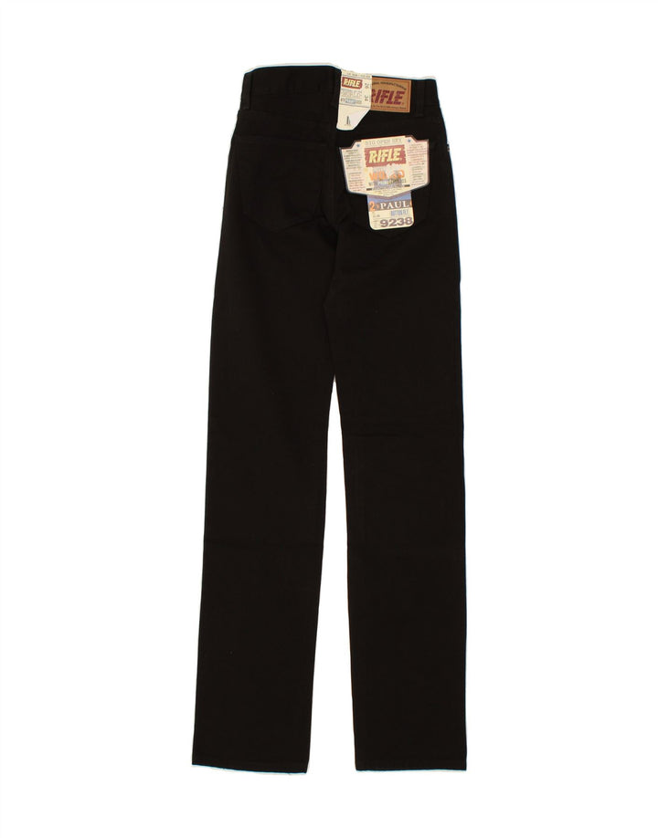 RIFLE Womens Straight Jeans W26 L34  Black Cotton Vintage Rifle and Second-Hand Rifle from Messina Hembry 