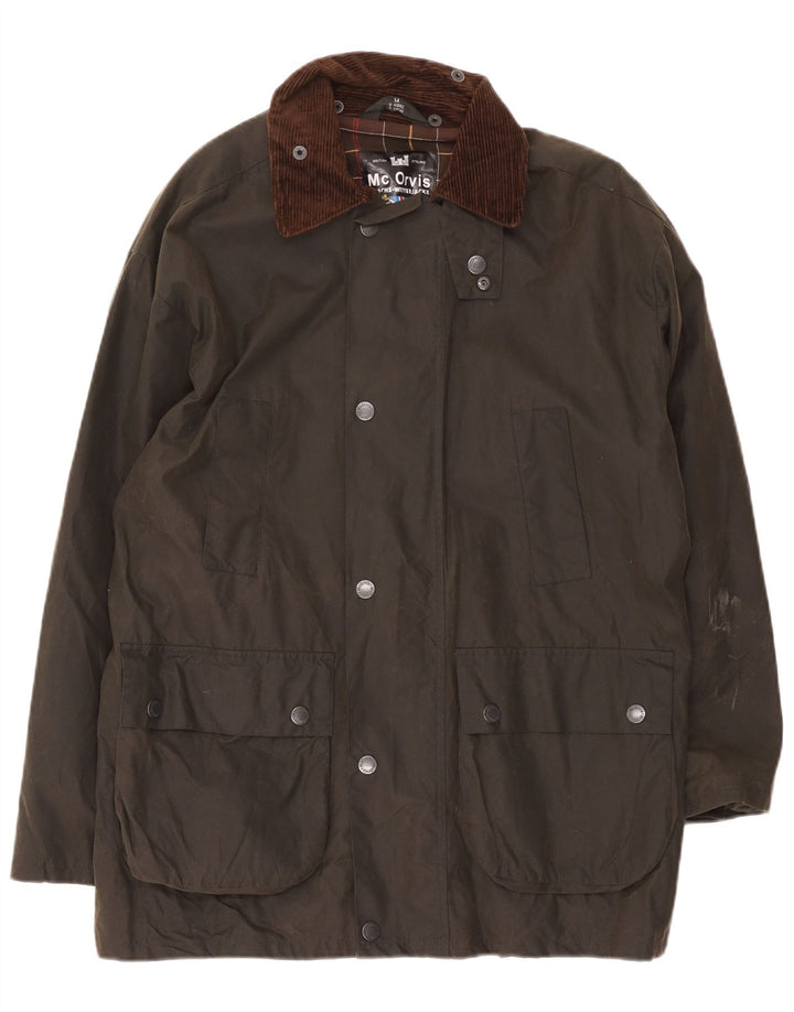 MC Orvis Herre Loose Fit vokset bomuldsjakke UK 38 Medium Khaki