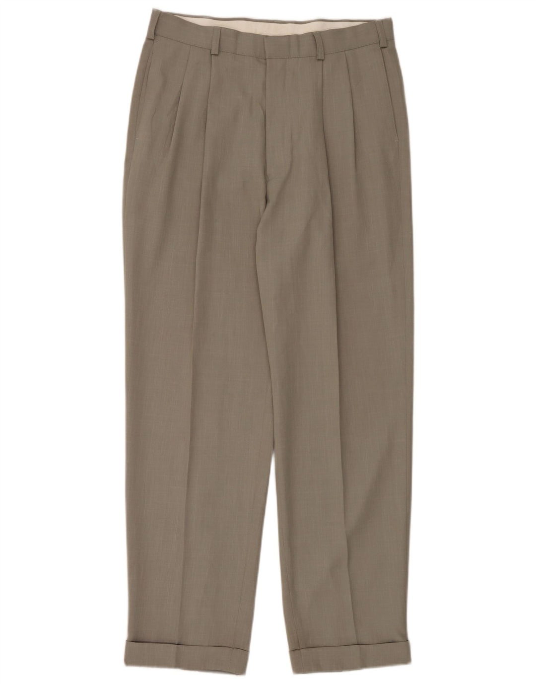 Marks & Spencer Herre Pegged Casual Bukser W34 L33 Grøn Polyester