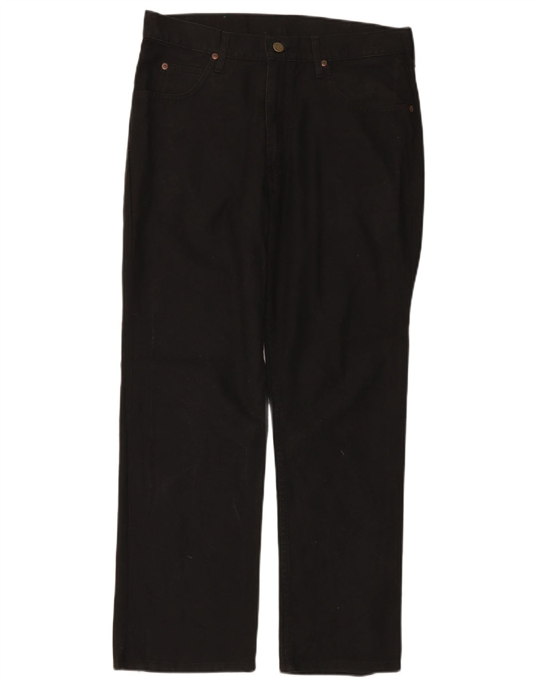 Lee Straight Jeans til mænd W33 L28 Sort bomuld