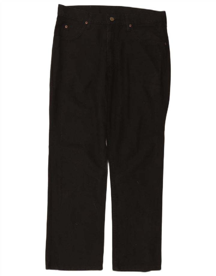 Lee Straight Jeans til mænd W33 L28 Sort bomuld