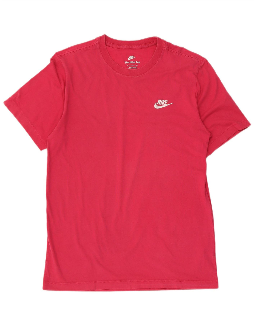 NIKE Herre T-shirt Top Lille Pink Bomuld