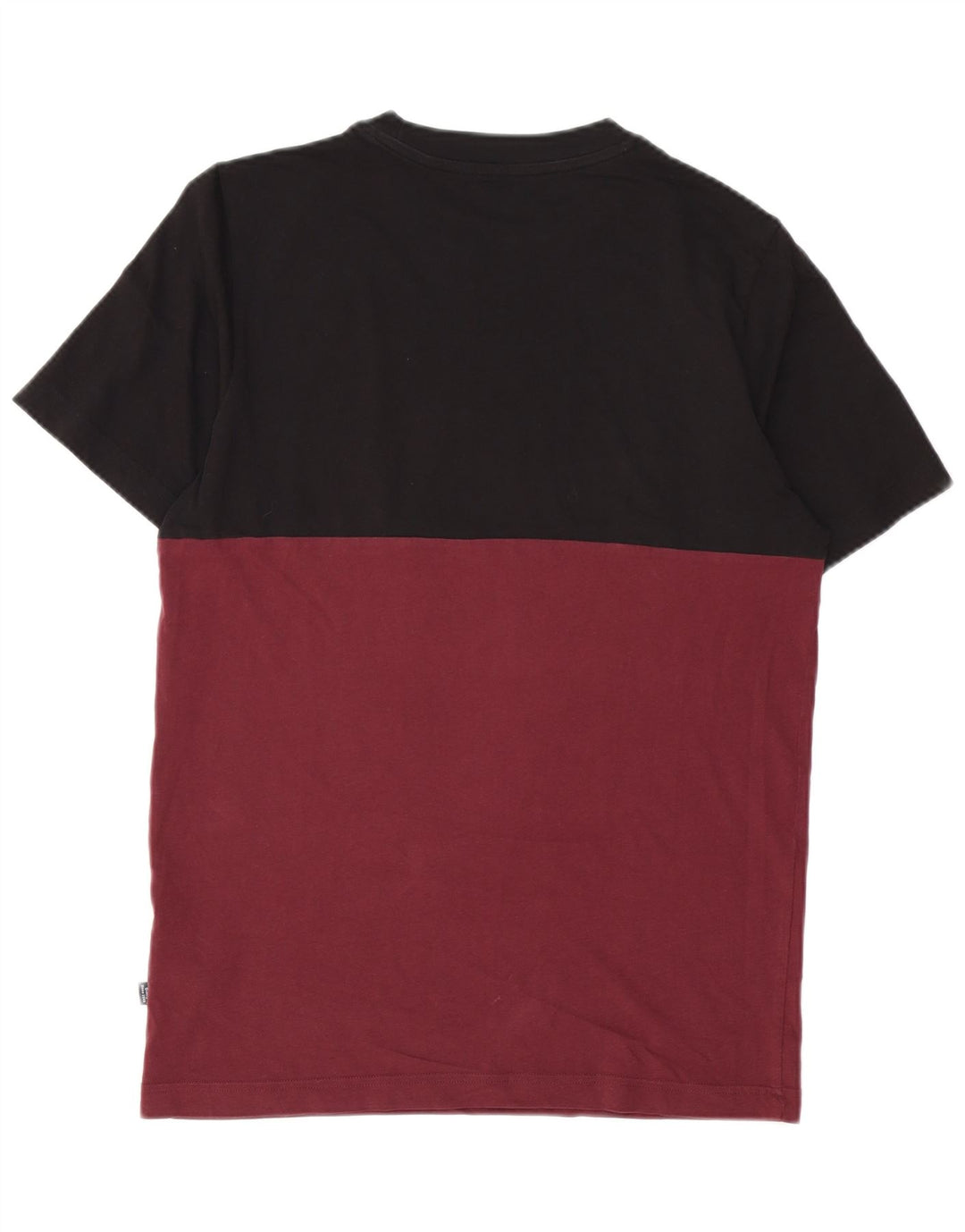 Puma Herre grafisk T-shirt Top Lille rødbrun Colourblock Bomuld