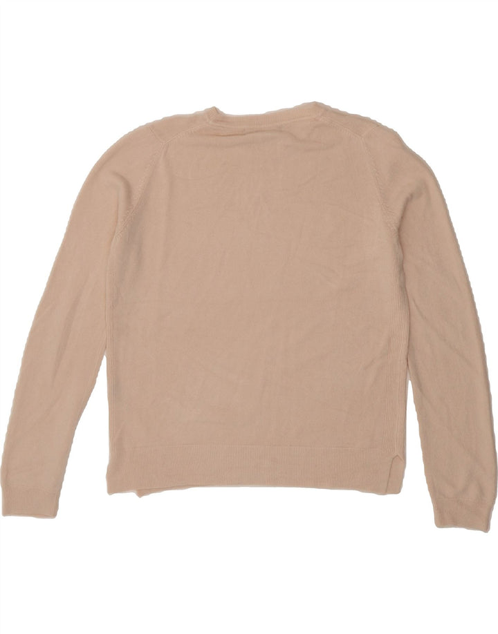 MARKS & SPENCER Womens Crew Neck Jumper Sweater UK 16 Large Beige Vintage Marks & Spencer and Second-Hand Marks & Spencer from Messina Hembry 