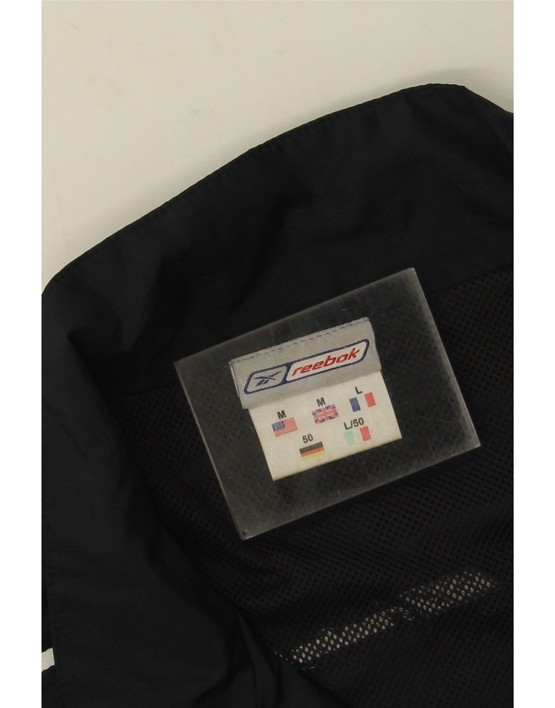 Reebok Herre Loose Fit træningsdragt Topjakke Medium Sort Colourblock