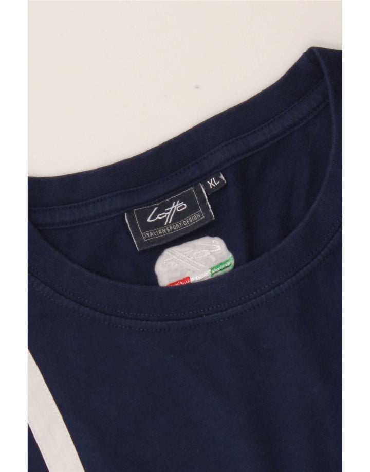 Lotto Herre T-Shirt Top XL Marineblå