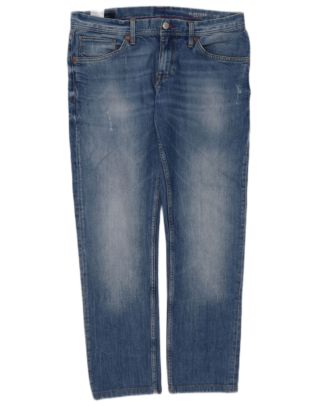 TOMMY HILFIGER Herre Sleenker Slim Jeans W33 L29 Blå Bomuld