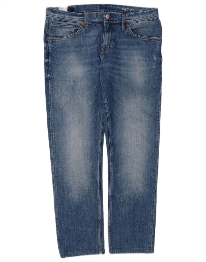 TOMMY HILFIGER Herre Sleenker Slim Jeans W33 L29 Blå Bomuld