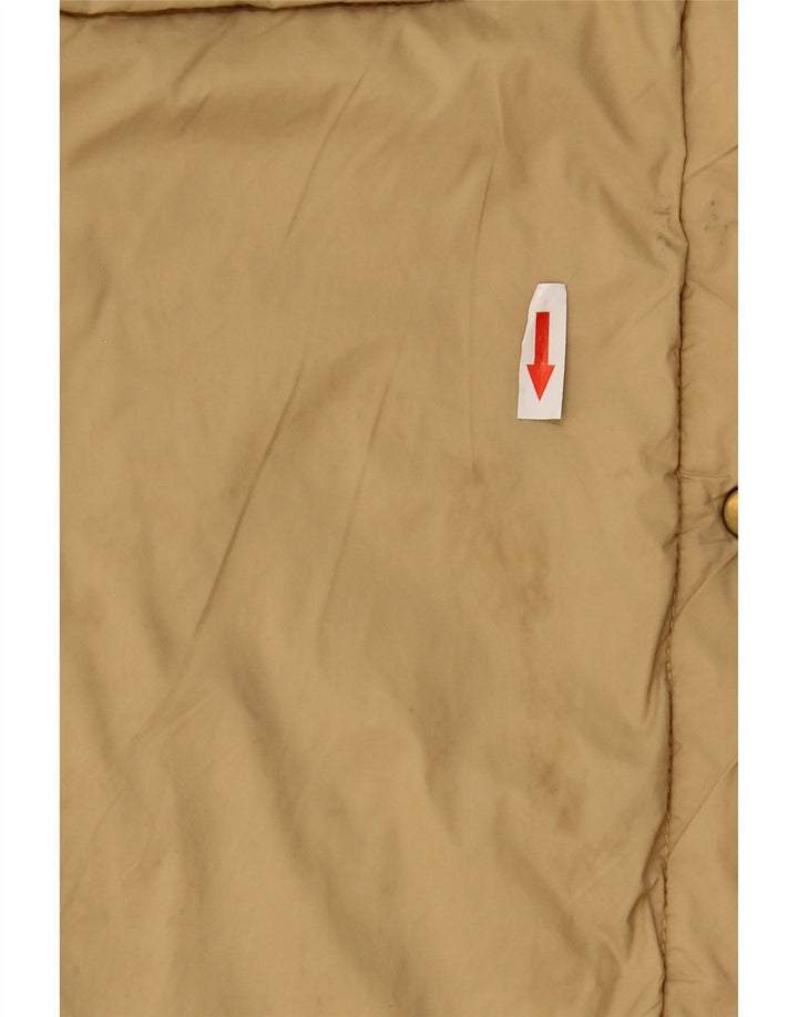Zara Dame Overfrakke UK 16 Stor Beige Polyester