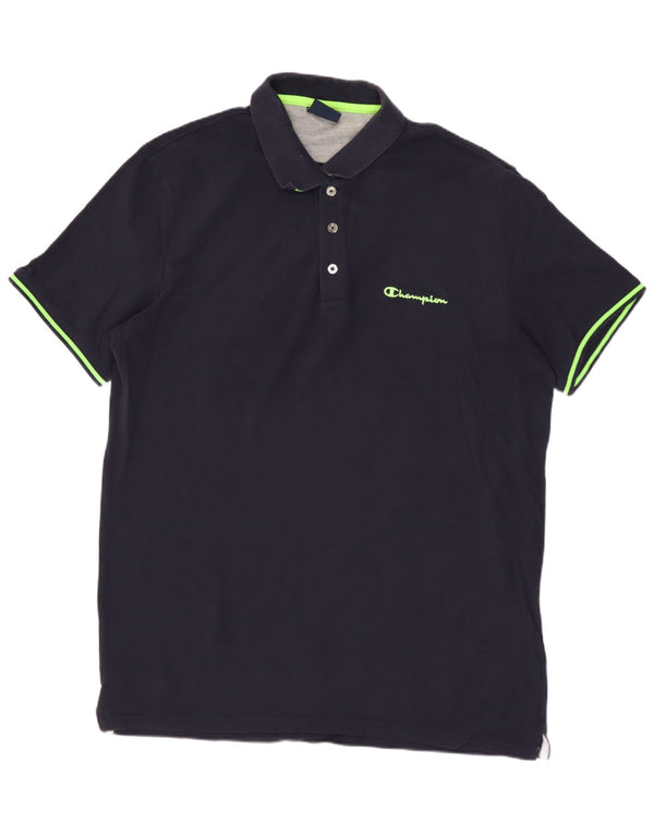 CHAMPION Poloshirt til mænd XL Marineblå Bomuld