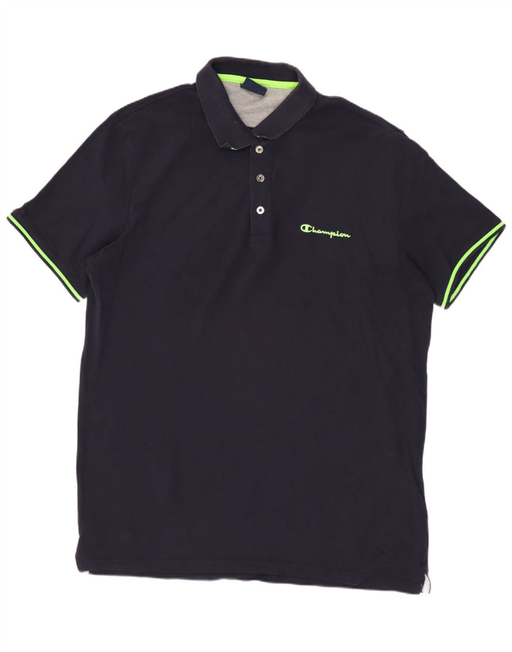 CHAMPION Poloshirt til mænd XL Marineblå Bomuld