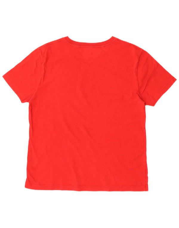 Tommy Hilfiger Herre Grafisk T-Shirt Top XL Rød Bomuld