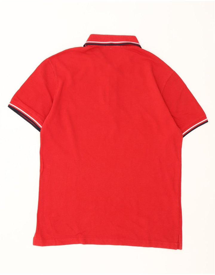 Fred Perry Herre poloshirt Medium rødstribet bomuld