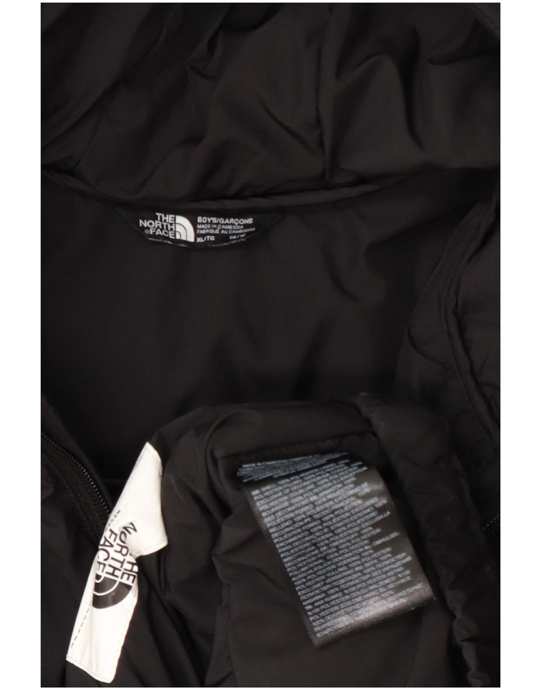 The North Face Boys Polstret Hættejakke 14-15 år XL Sort Polyester