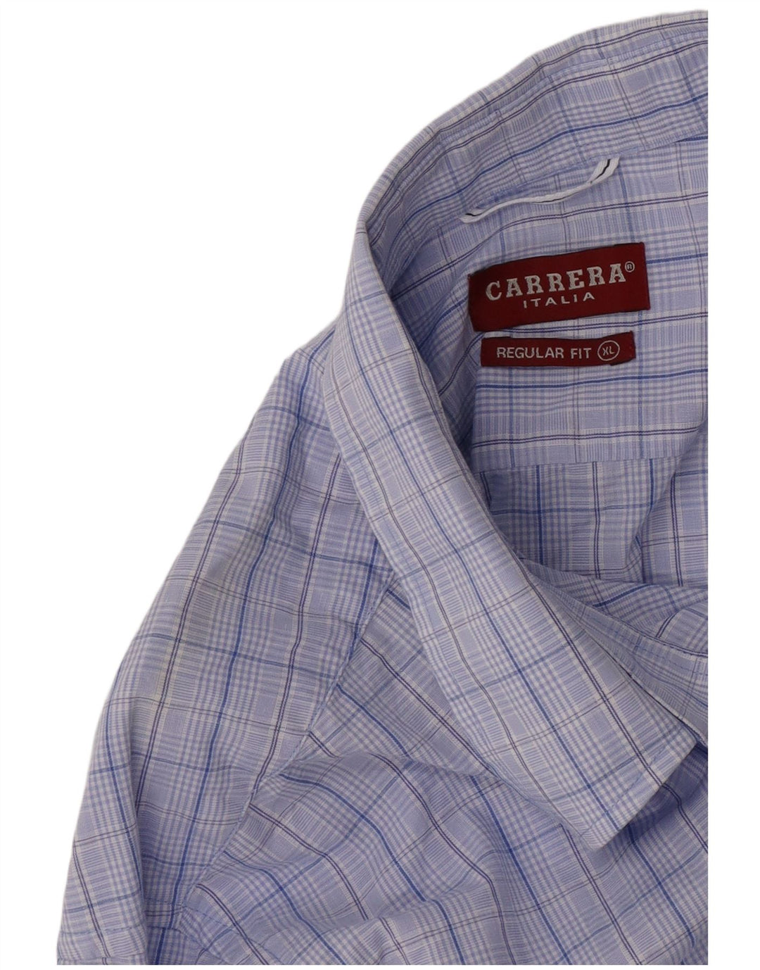 Carrera herre Regular Fit skjorte XL blå ternet