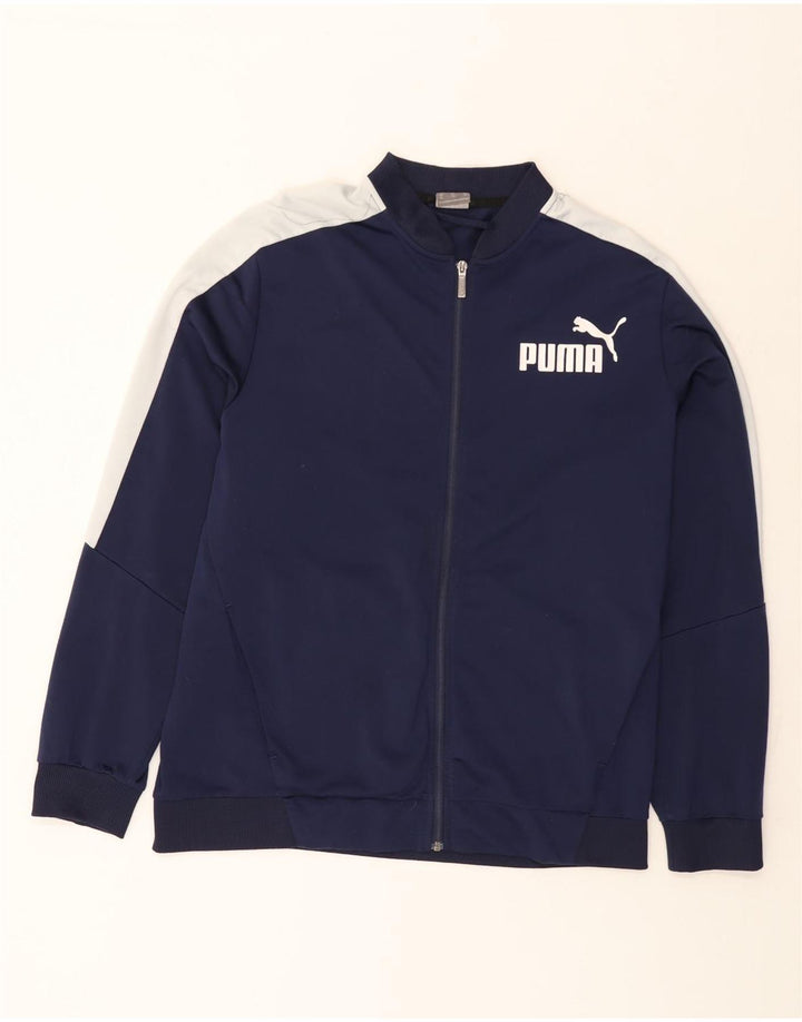 Puma Herre grafisk træningsdragt Topjakke XL Navy Blue Colourblock