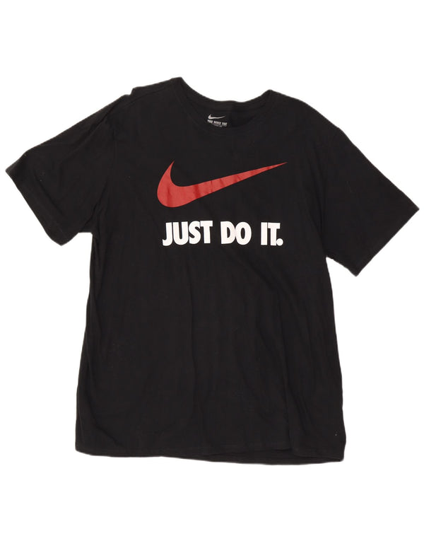 Nike Herre Athletic Cut Grafisk T-Shirt Top 2XL Sort Bomuld