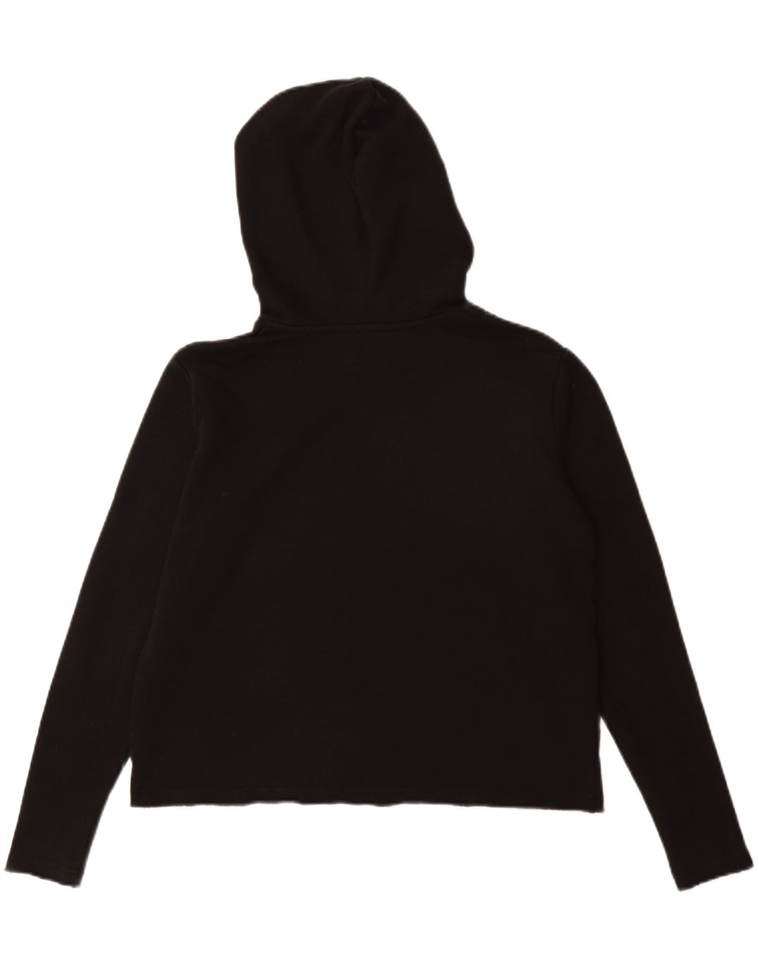 WRANGLER Oversized grafisk hættetrøje til kvinder UK 10 Lille sort bomuld