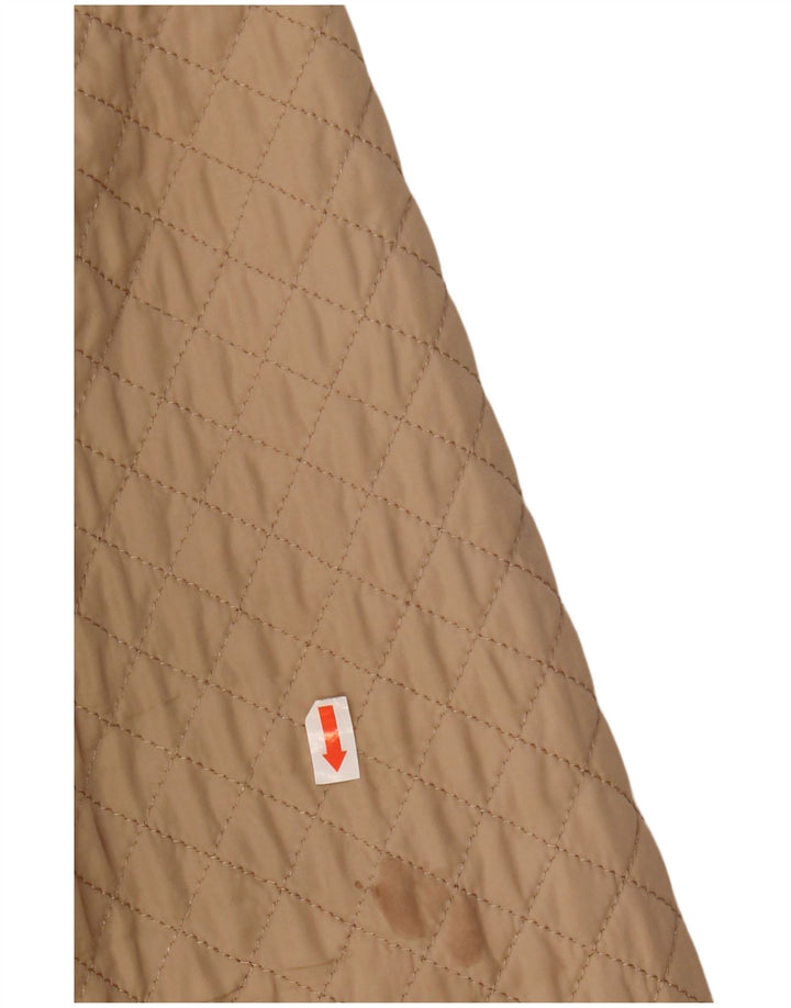 Wallis Petite Quilted Jacket til kvinder DK 14 Stor Beige Polyester