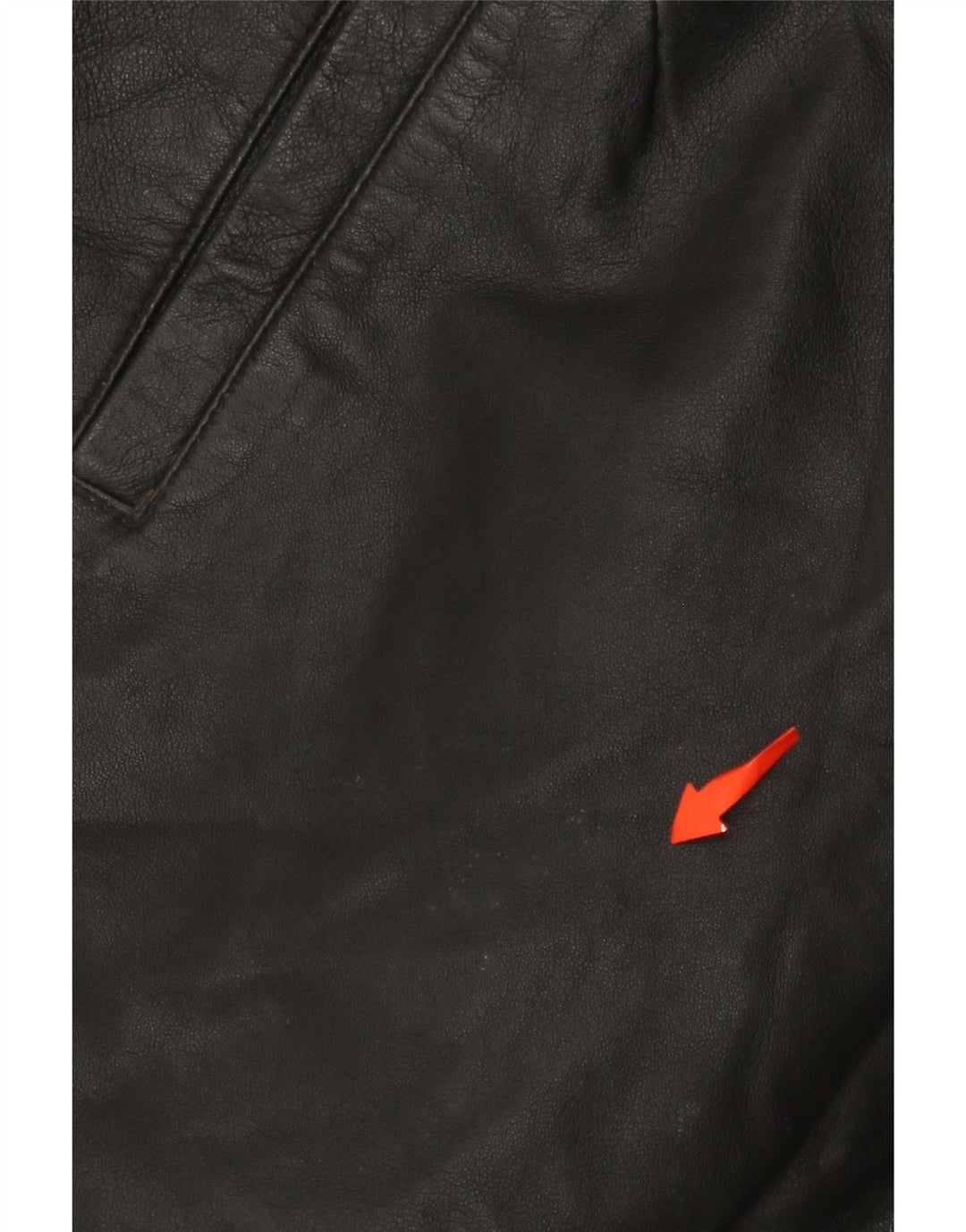 MISS JOY kvinders højtaljede lædershorts EU 38 Medium W25 sort læder