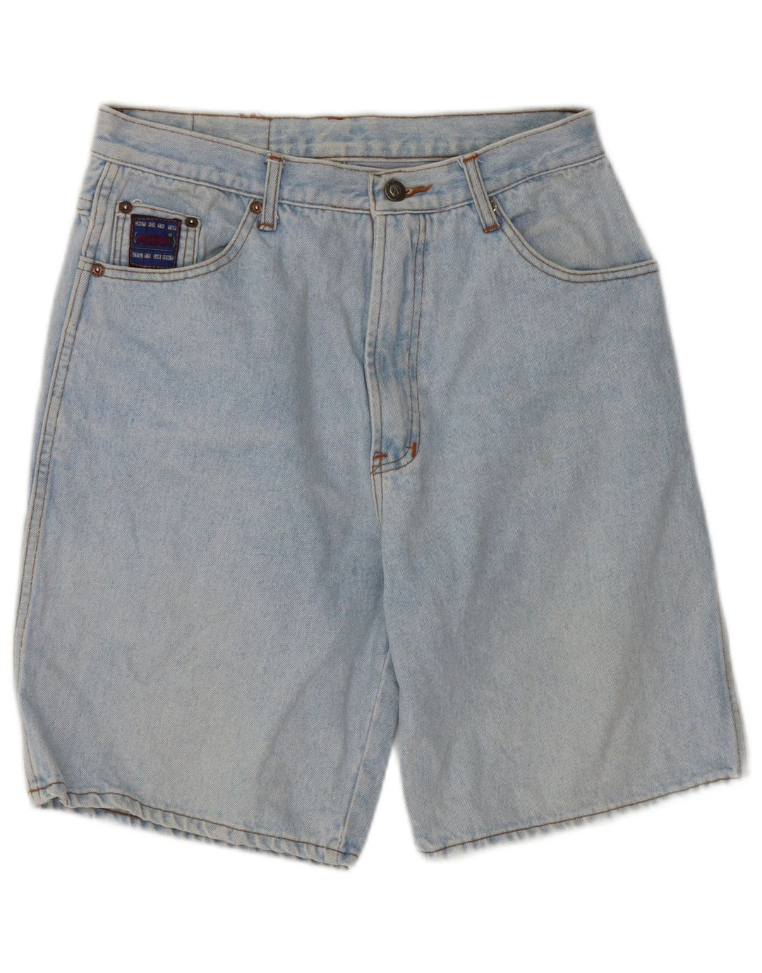 VINTAGE denimshorts til kvinder W29 Mellemblå bomuld