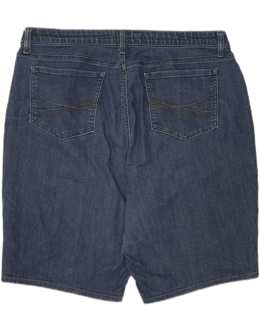 LEE Womens Riders Højtaljede denimshorts US 20 3XL W40 Blå Bomuld