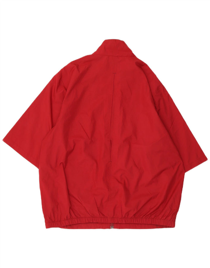 IZOD Mens 3/4 Sleeve Tracksuit Top Jacket XL Red Polyester