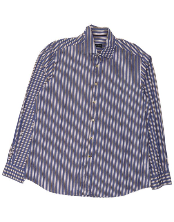 Massimo Dutti Herreskjorte 2XL Blå Stribet