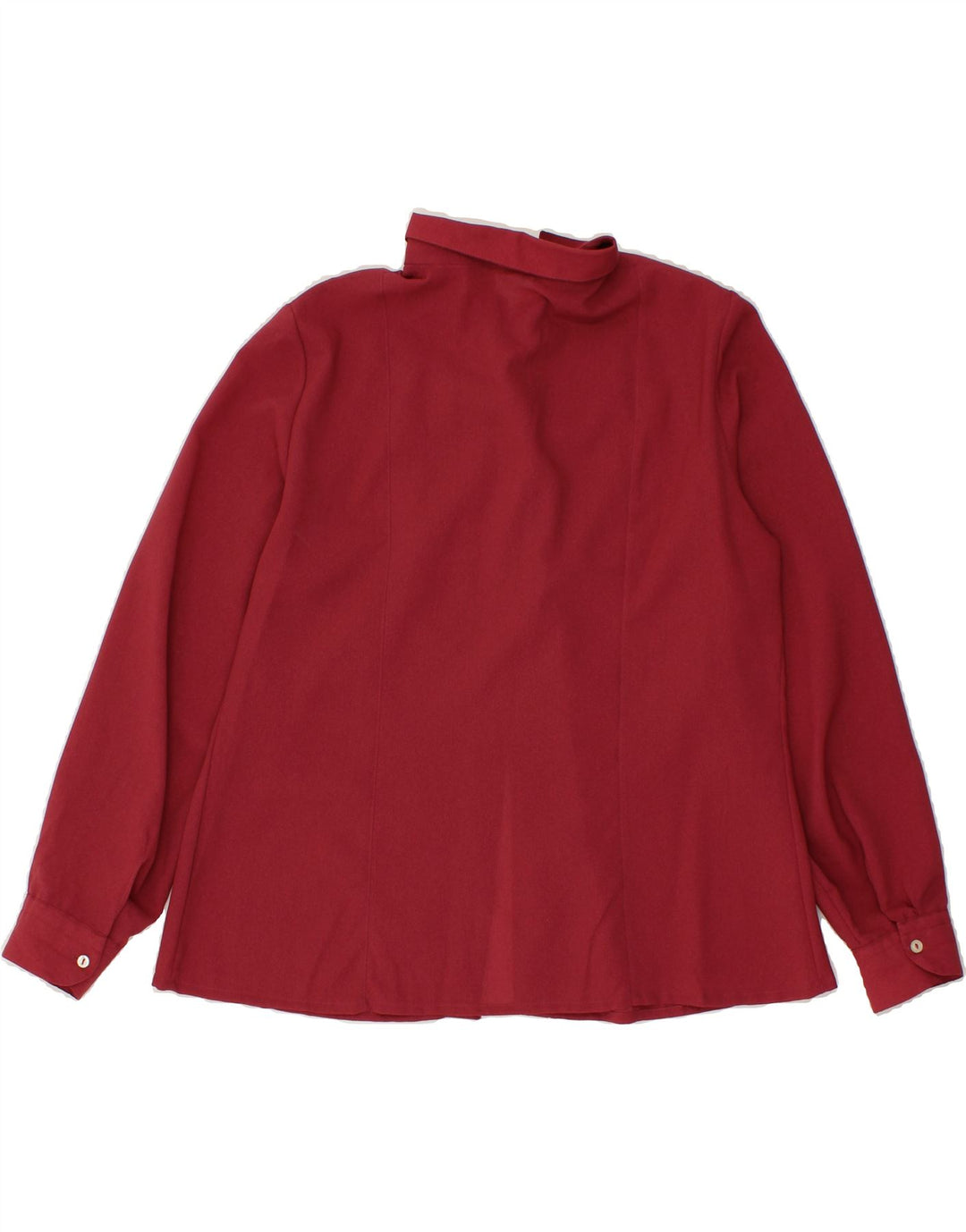 PRIMAVERA FIRENZE Womens Shirt Blouse IT 47 Large Maroon Vintage Primavera Firenze and Second-Hand Primavera Firenze from Messina Hembry 