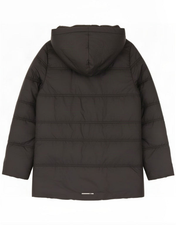 Puma Boys Hooded Padded Jacket 13-14 Years Black Polyester
