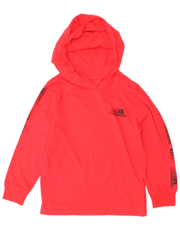 Adidas drenge grafisk hættetrøje 3-4 år rød bomuld