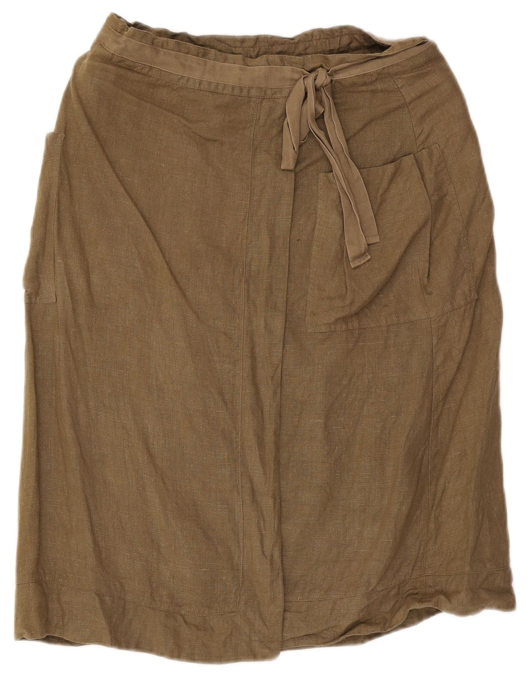 Sasha Dame Cargo Skirt UK 12 Medium W29 Khaki Linen